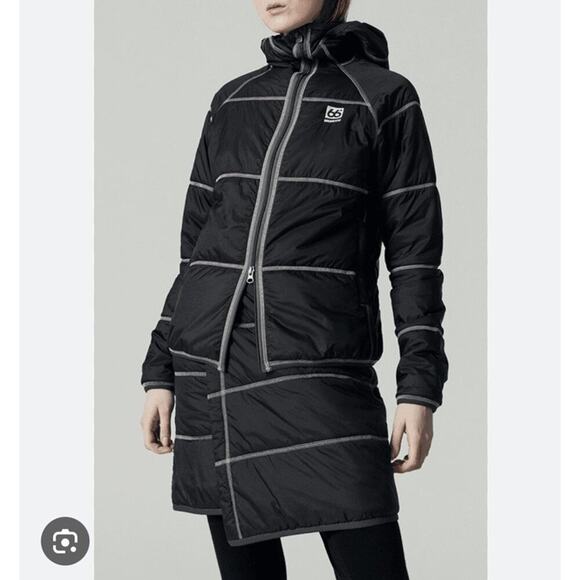 66 North Iceland Vatnajokull Primaloft Skirt Black Gray Grey Womens Medium New - Picture 10 of 10